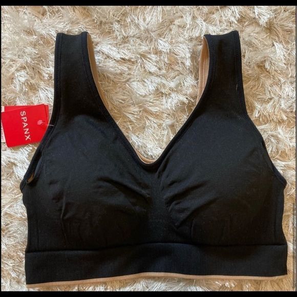 🆕👍🏽✔️✔️SPANX SEAMLESS 2 BRAS IN 1✔️✔️👍🏽🆕 - Picture 3 of 5